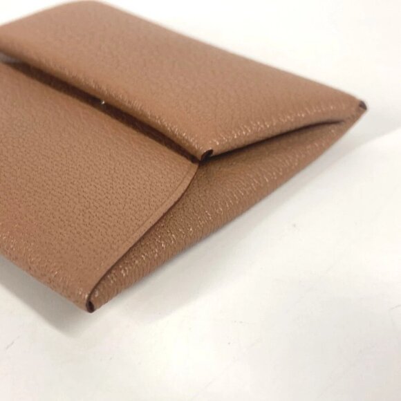 HERMES Bicolor Bastia Verso Wallet Coin Compartment Square coin purse Unused - Picture 7 of 16